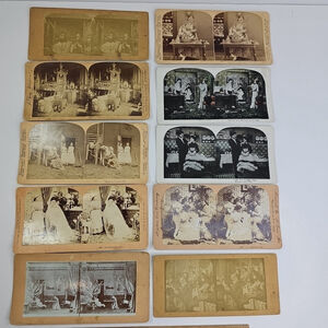 Stereoview Lot Of 10 Cards As Shown